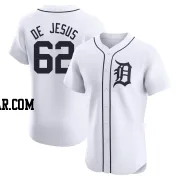 Angel De Jesus Men's Detroit Tigers White Elite Home Jersey