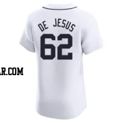 Angel De Jesus Men's Detroit Tigers White Elite Home Jersey