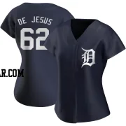 Angel De Jesus Women's Detroit Tigers Navy Replica Alternate Jersey