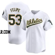 Angel Felipe Men's Oakland Athletics White Limited Home Jersey