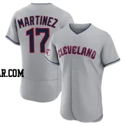 Angel Martinez Men's Cleveland Guardians Gray Authentic Road Jersey