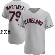 Angel Martinez Men's Cleveland Guardians Gray Authentic Road Jersey