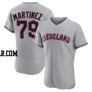 Angel Martinez Men's Cleveland Guardians Gray Authentic Road Jersey