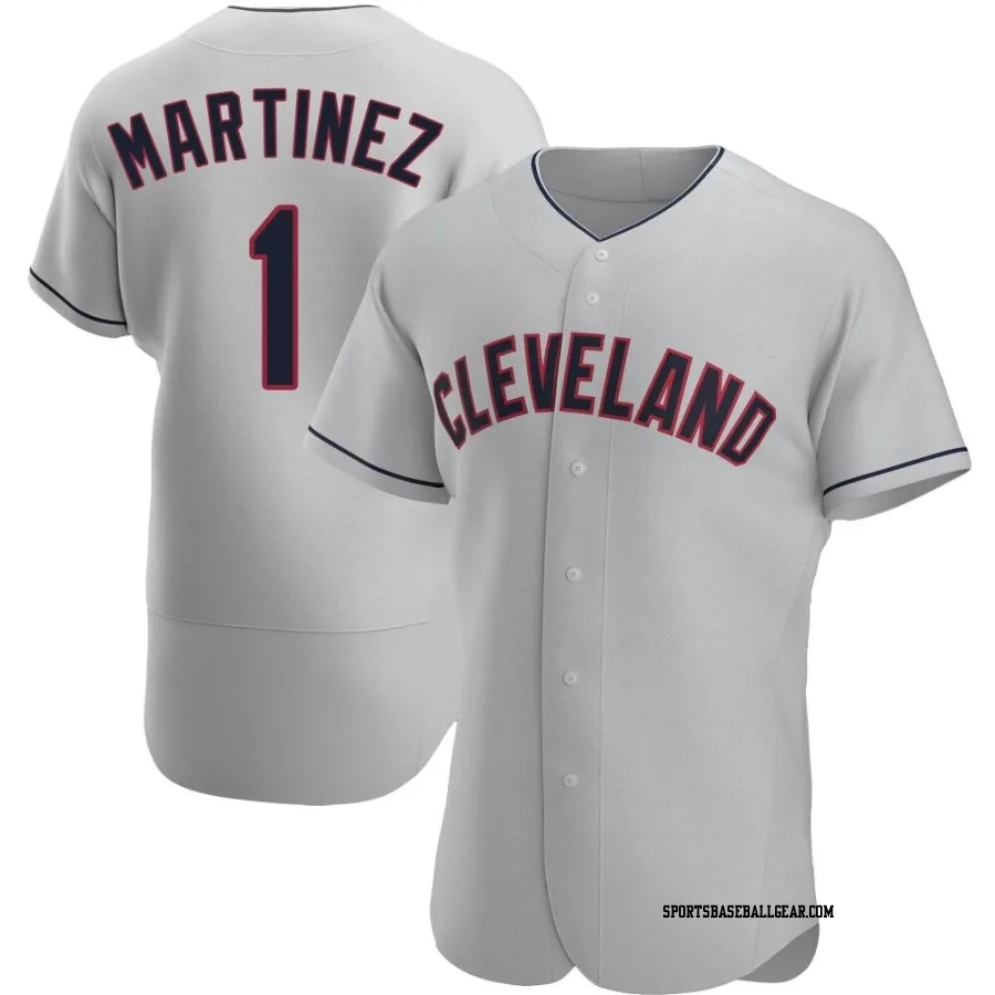 Angel Martinez Men's Cleveland Guardians Gray Authentic Road Jersey