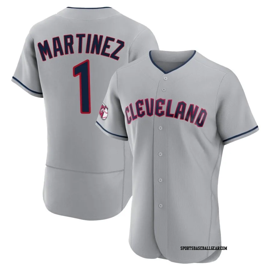 Angel Martinez Men's Cleveland Guardians Gray Authentic Road Jersey