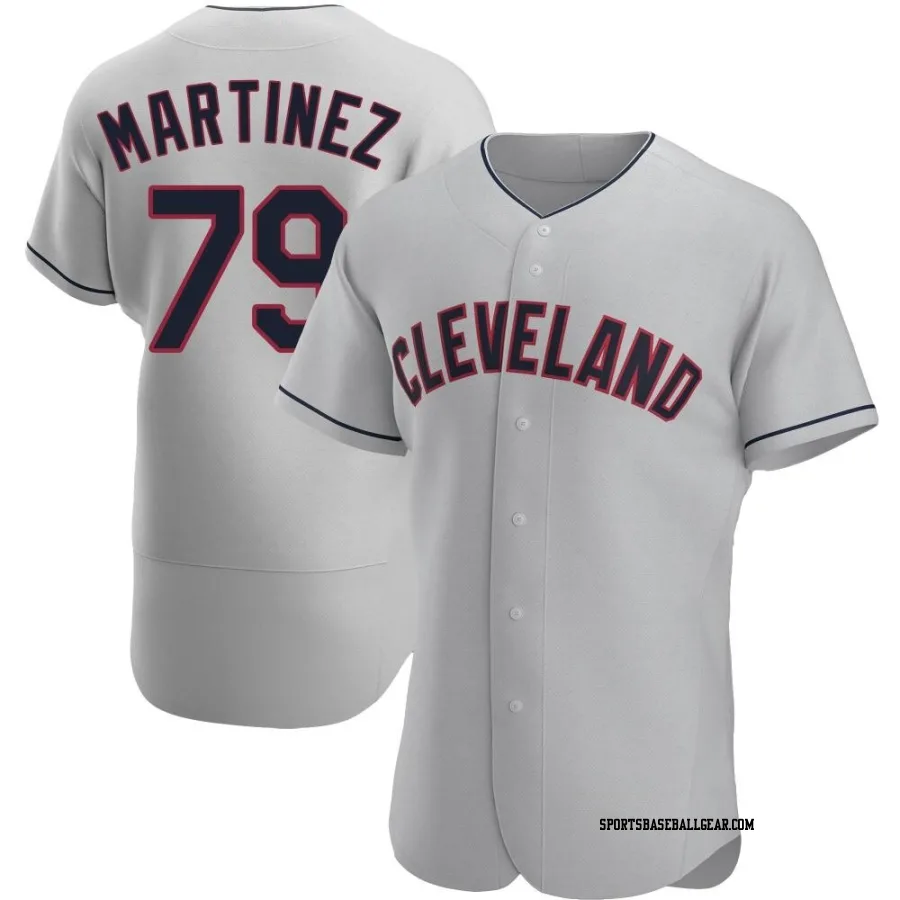 Angel Martinez Men's Cleveland Guardians Gray Authentic Road Jersey