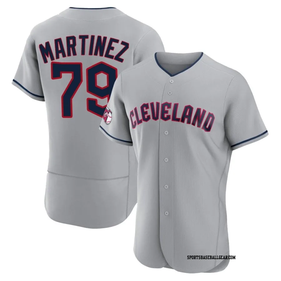 Angel Martinez Men's Cleveland Guardians Gray Authentic Road Jersey