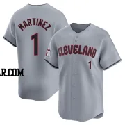 Angel Martinez Men's Cleveland Guardians Gray Limited Road Jersey