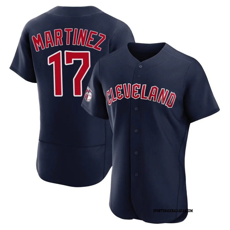 Angel Martinez Men's Cleveland Guardians Navy Authentic Alternate Jersey