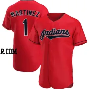 Angel Martinez Men's Cleveland Guardians Red Authentic Alternate Jersey