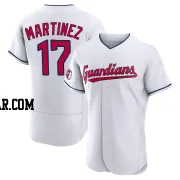 Angel Martinez Men's Cleveland Guardians White Authentic Home Jersey