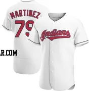 Angel Martinez Men's Cleveland Guardians White Authentic Home Jersey