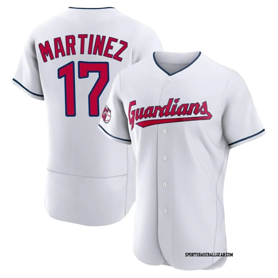 Angel Martinez Men's Cleveland Guardians White Authentic Home Jersey