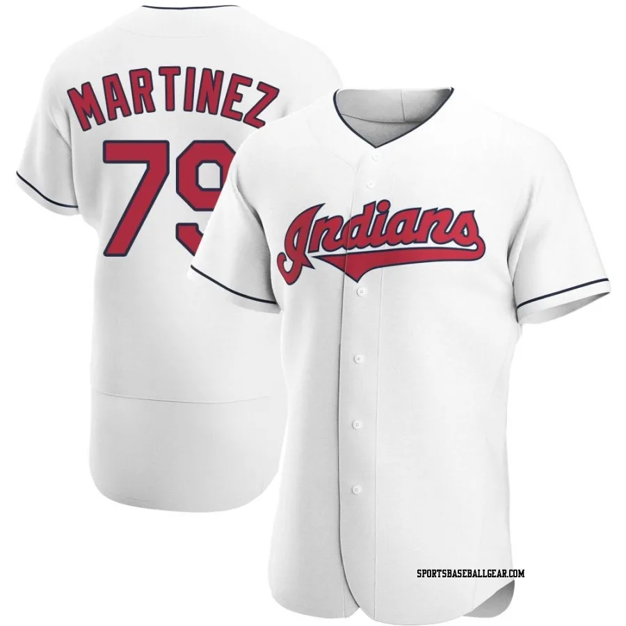 Angel Martinez Men's Cleveland Guardians White Authentic Home Jersey