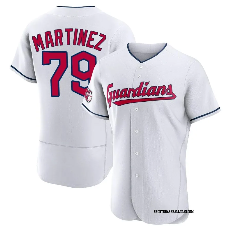 Angel Martinez Men's Cleveland Guardians White Authentic Home Jersey