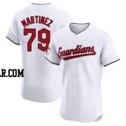 Angel Martinez Men's Cleveland Guardians White Elite Home Jersey