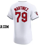 Angel Martinez Men's Cleveland Guardians White Elite Home Jersey