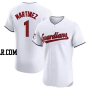 Angel Martinez Men's Cleveland Guardians White Elite Home Jersey