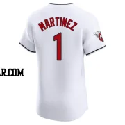 Angel Martinez Men's Cleveland Guardians White Elite Home Jersey