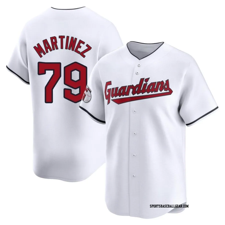 Angel Martinez Men's Cleveland Guardians White Limited Home Jersey