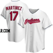 Angel Martinez Men's Cleveland Guardians White Replica Home Jersey