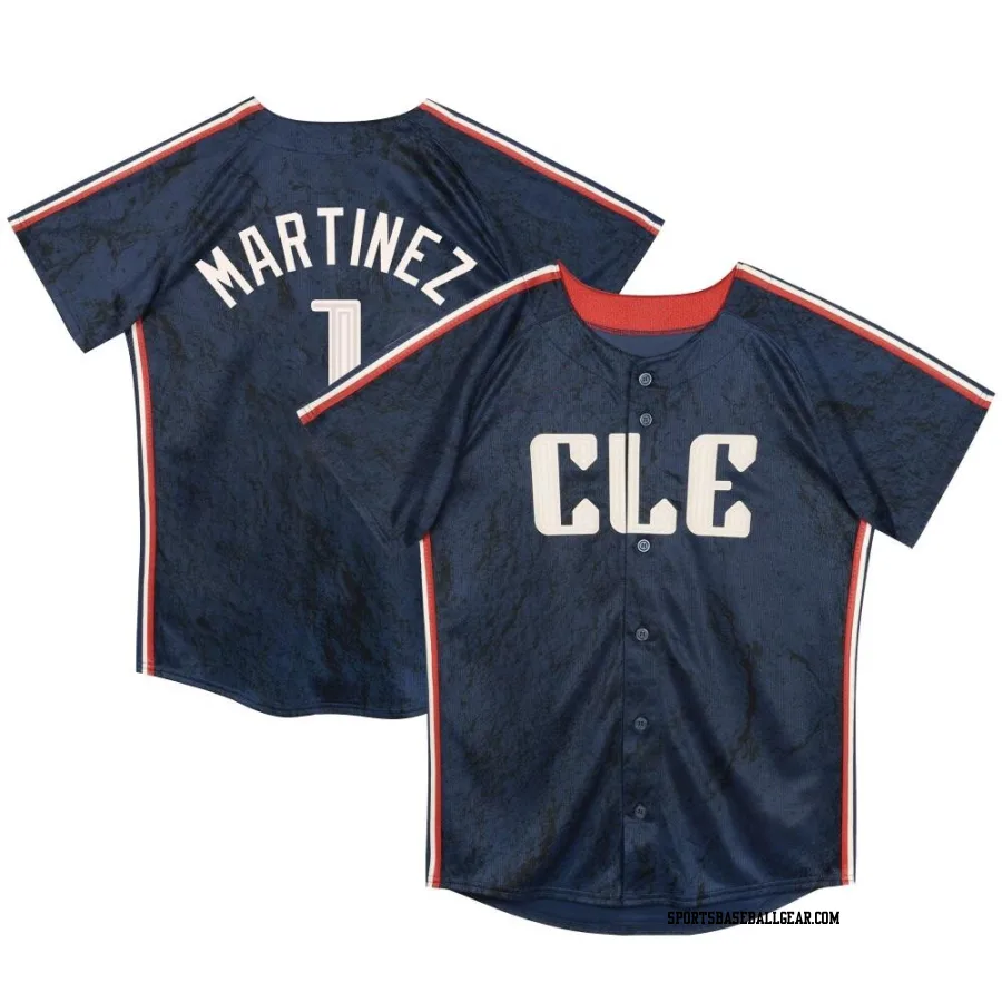 Angel Martinez Toddler Cleveland Guardians Navy Limited Preschool & 2024 City Connect Jersey