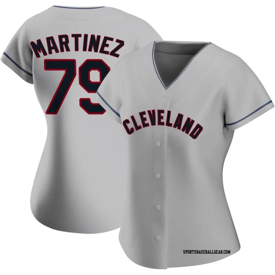 Angel Martinez Women's Cleveland Guardians Gray Authentic Road Jersey