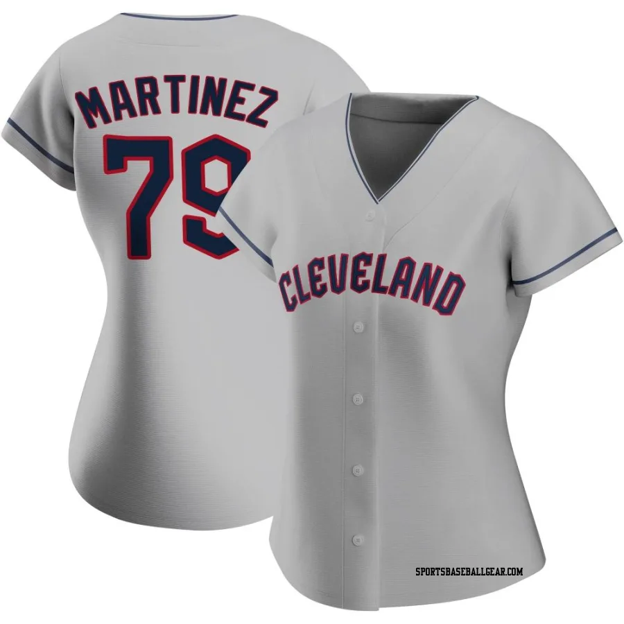 Angel Martinez Women's Cleveland Guardians Gray Replica Road Jersey