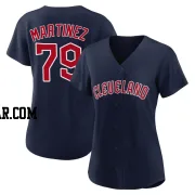 Angel Martinez Women's Cleveland Guardians Navy Replica Alternate Jersey