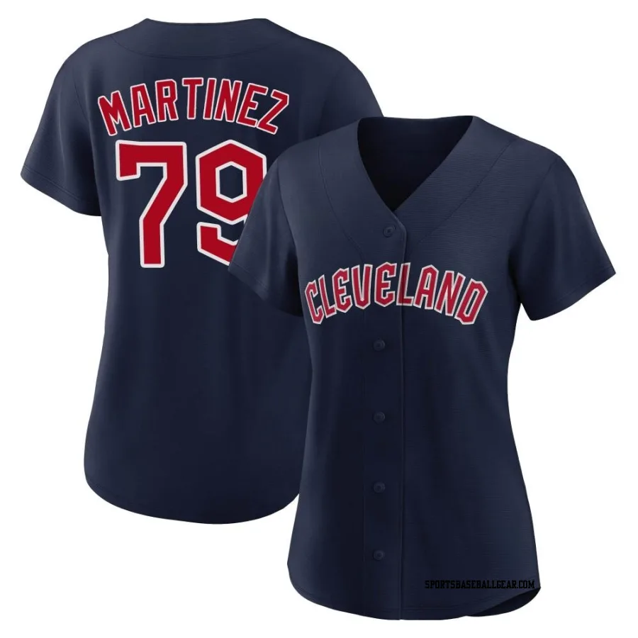 Angel Martinez Women's Cleveland Guardians Navy Replica Alternate Jersey