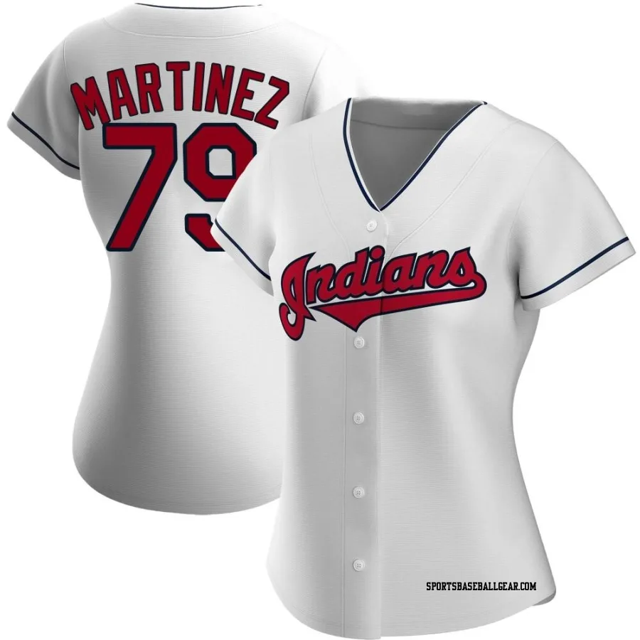 Angel Martinez Women's Cleveland Guardians White Authentic Home Jersey