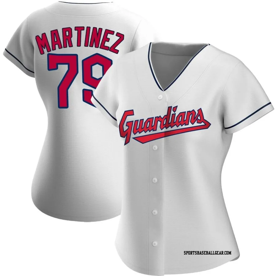 Angel Martinez Women's Cleveland Guardians White Authentic Home Jersey