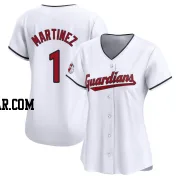 Angel Martinez Women's Cleveland Guardians White Limited Home Jersey