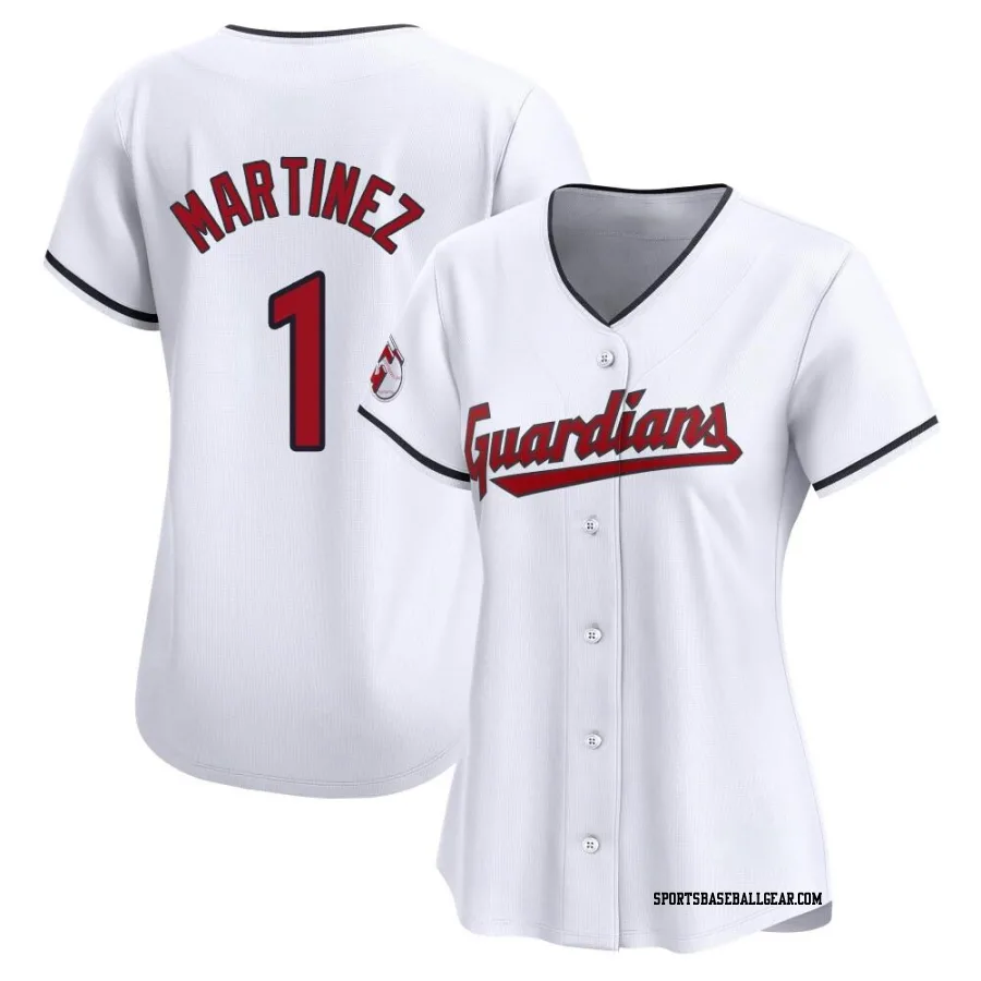 Angel Martinez Women's Cleveland Guardians White Limited Home Jersey