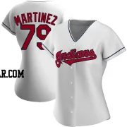 Angel Martinez Women's Cleveland Guardians White Replica Home Jersey