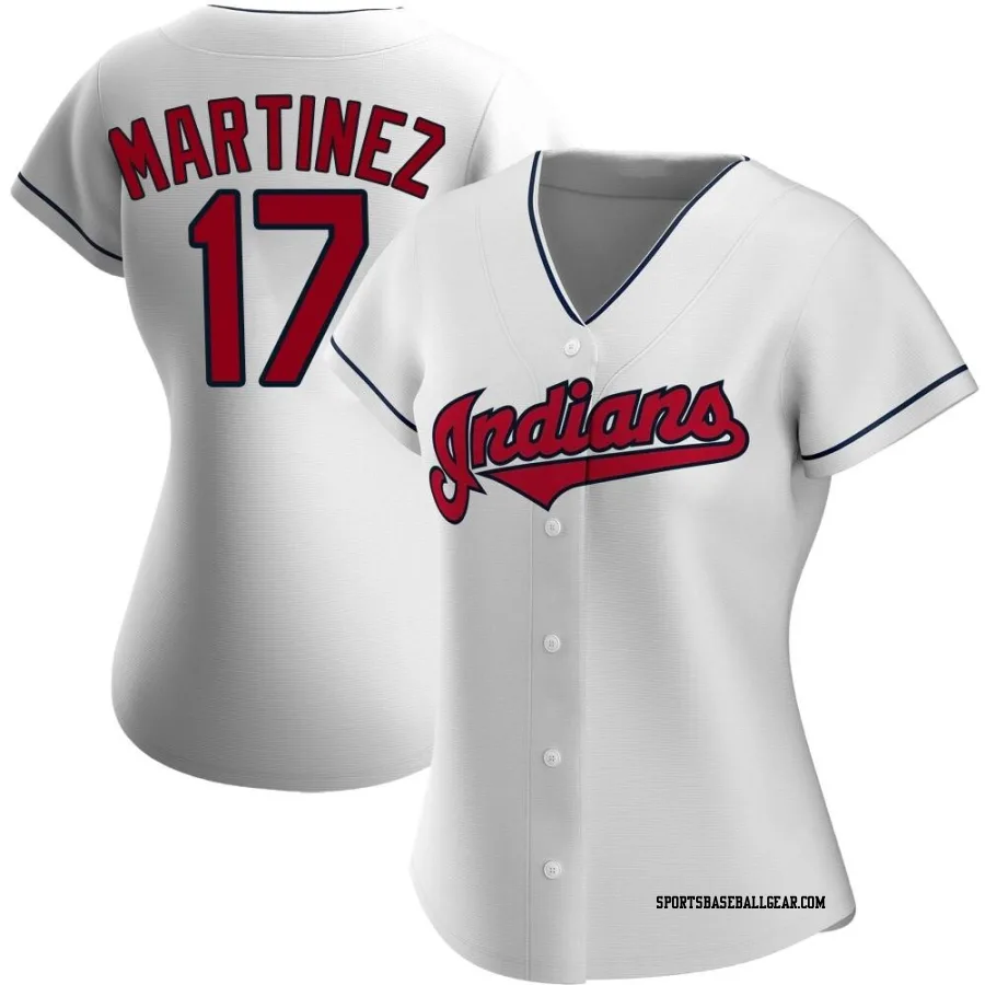 Angel Martinez Women's Cleveland Guardians White Replica Home Jersey