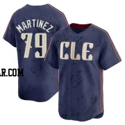 Angel Martinez Youth Cleveland Guardians Navy Limited 2024 City Connect Jersey