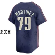 Angel Martinez Youth Cleveland Guardians Navy Limited 2024 City Connect Jersey