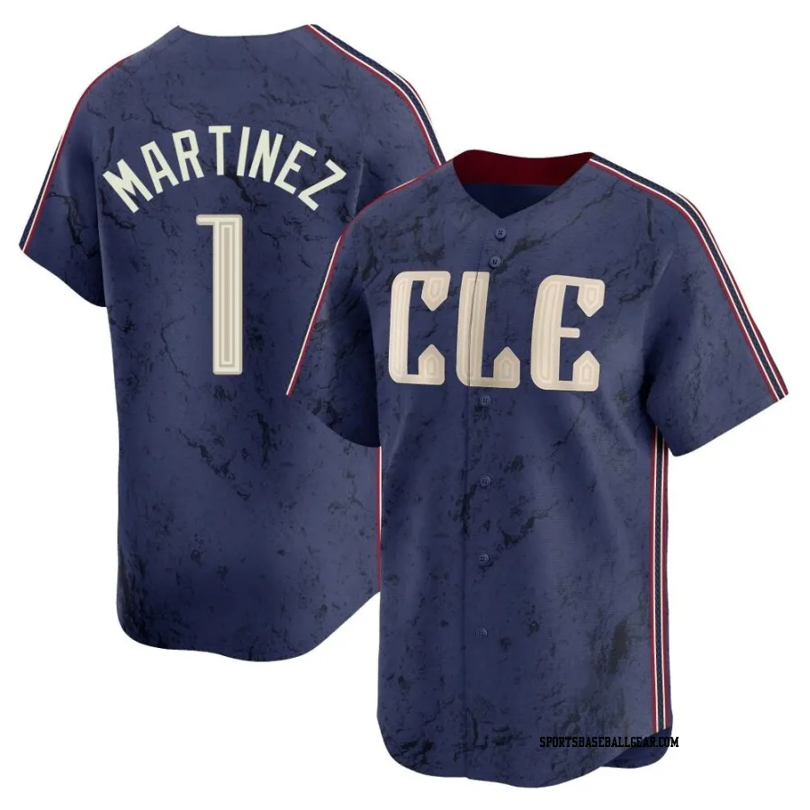 Angel Martinez Youth Cleveland Guardians Navy Limited 2024 City Connect Jersey