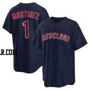 Angel Martinez Youth Cleveland Guardians Navy Replica Alternate Jersey