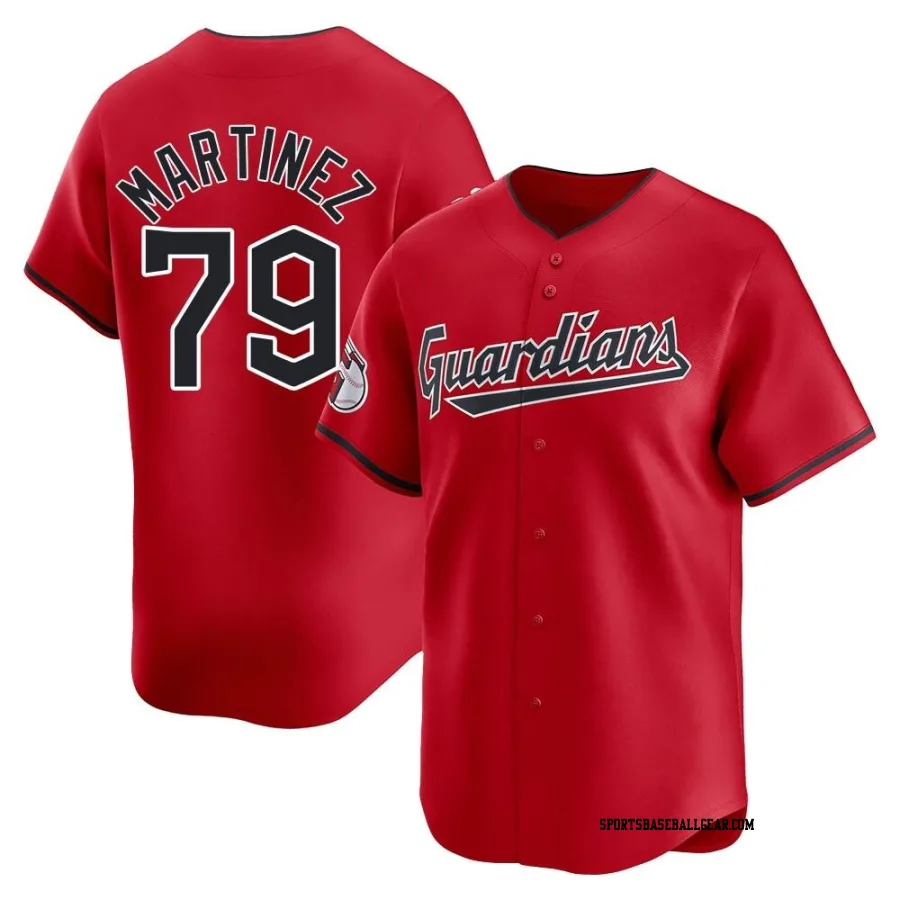 Angel Martinez Youth Cleveland Guardians Red Limited Alternate Jersey