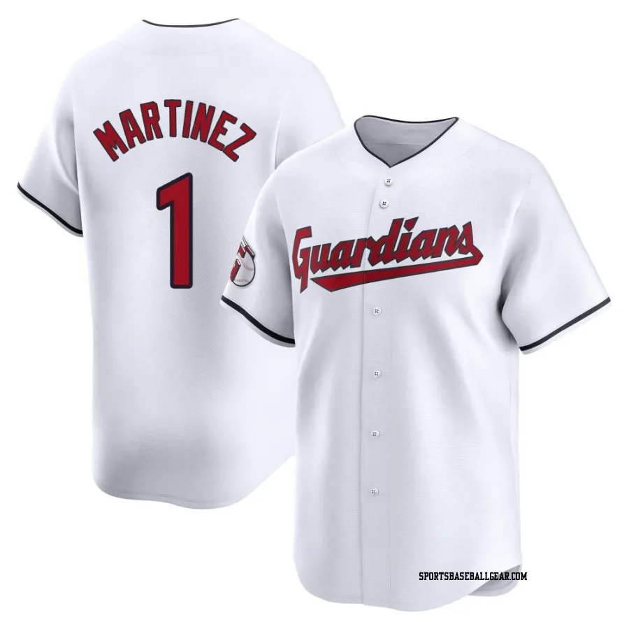 Angel Martinez Youth Cleveland Guardians White Limited Home Jersey