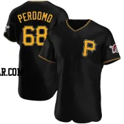 Angel Perdomo Men's Pittsburgh Pirates Black Authentic Alternate Jersey