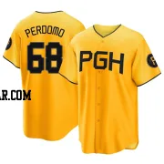 Angel Perdomo Men's Pittsburgh Pirates Gold Replica 2023 City Connect Jersey