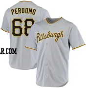 Angel Perdomo Men's Pittsburgh Pirates Gray Replica Road Jersey