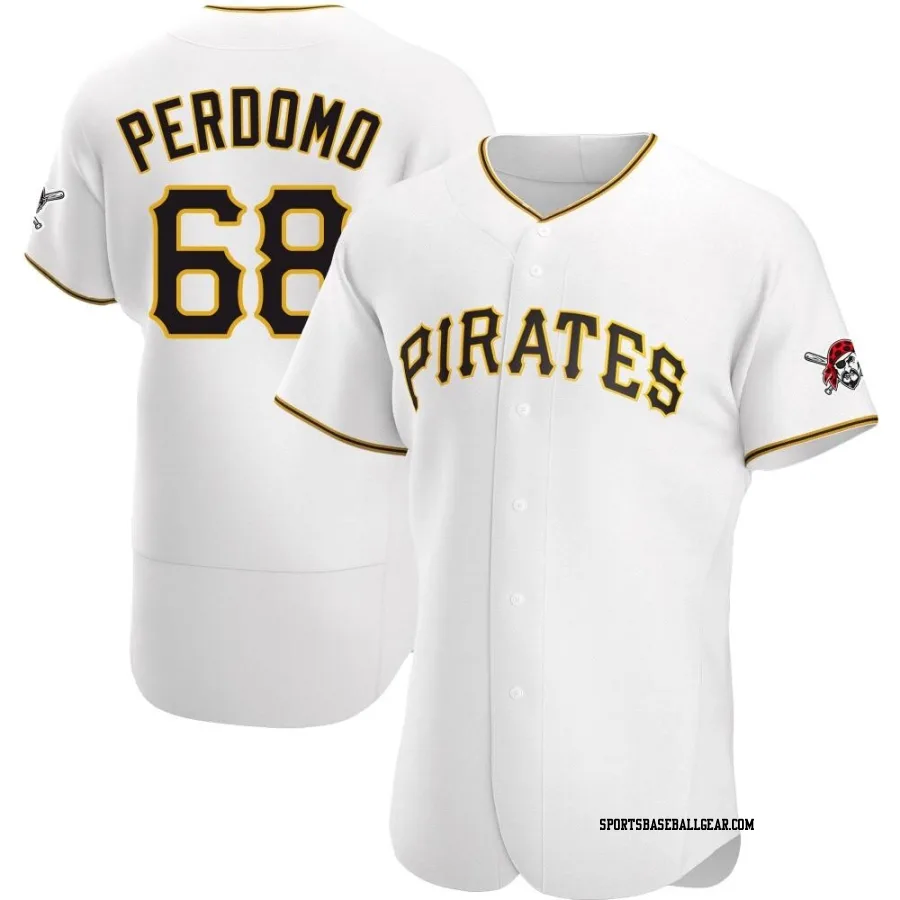 Angel Perdomo Men's Pittsburgh Pirates White Authentic Home Jersey