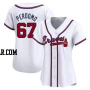 Angel Perdomo Women's Atlanta Braves White Limited Home Jersey