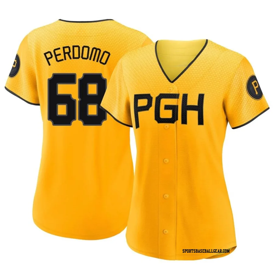 Angel Perdomo Women's Pittsburgh Pirates Gold Authentic 2023 City Connect Jersey