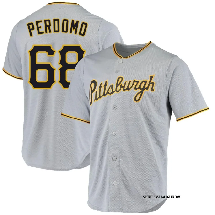 Angel Perdomo Youth Pittsburgh Pirates Gray Replica Road Jersey