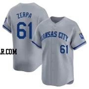 Angel Zerpa Men's Kansas City Royals Gray Limited Away Jersey